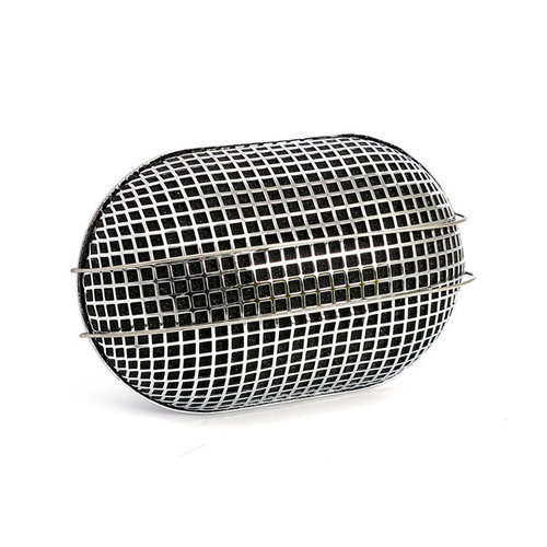 Mesh Luftfilter Satz - Oval Chrome