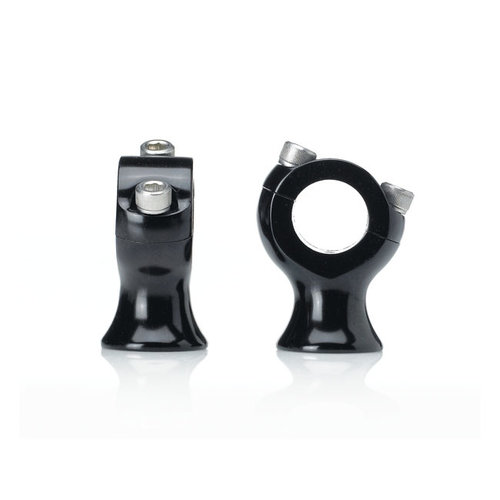 Biltwell 1.75 x 1" Montants de guidon Slimline Noir