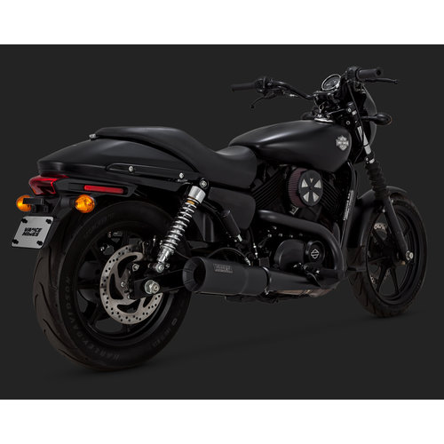 Vance & Hines Hi-Output Slip-On Schwarz für Street 15-20