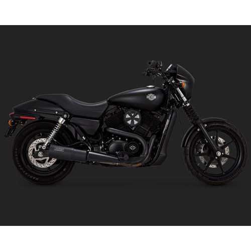 Vance & Hines Hi-Output Slip-On Schwarz für Street 15-20