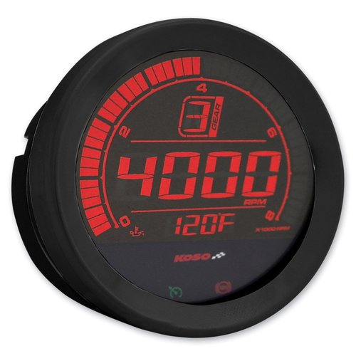 KOSO HD-Tachometer mit Can-Bus-System. Nur für Harley Davidson