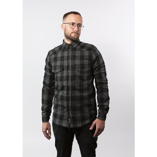 John Doe Motoshirt Gris / Noir avec Xtm