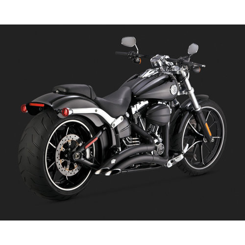 Vance & Hines Big Radius 2-2 Black voor Harley Davidson 13-17 Softail