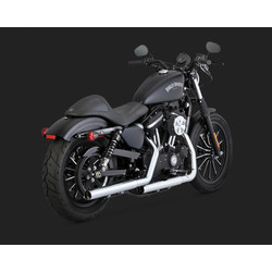 Slip-ons chromés pour Harley Davidson Sportster 14-20