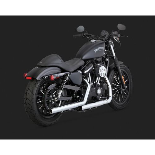 Vance & Hines Straight-shots Chrome Slip-ons voor Harley Davidson Sportster 14-20