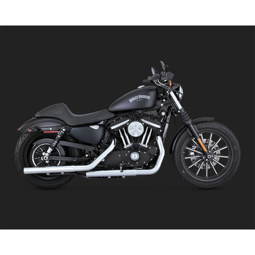 Vance & Hines Straight-Shots Chrome Slip-Ons für Harley Davidson Sportster 14-20