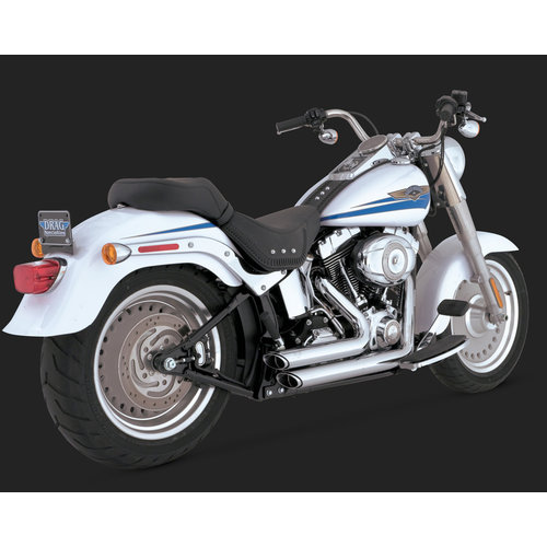 Vance & Hines Shortshots Staggered Chrome for Softail 86-11