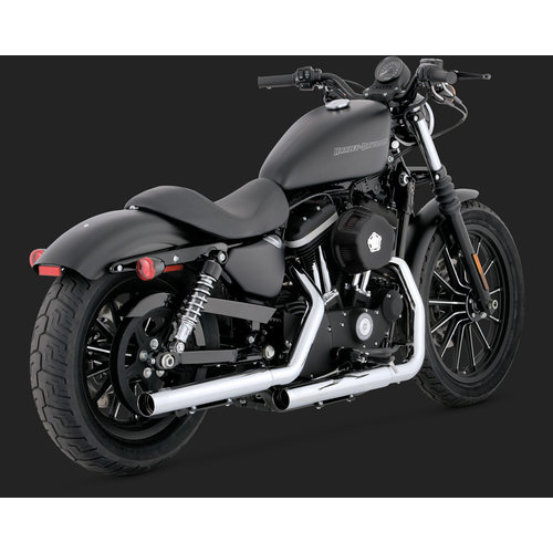 Vance & Hines Straight-shots Dempers Chrome voor Sportster 04-13