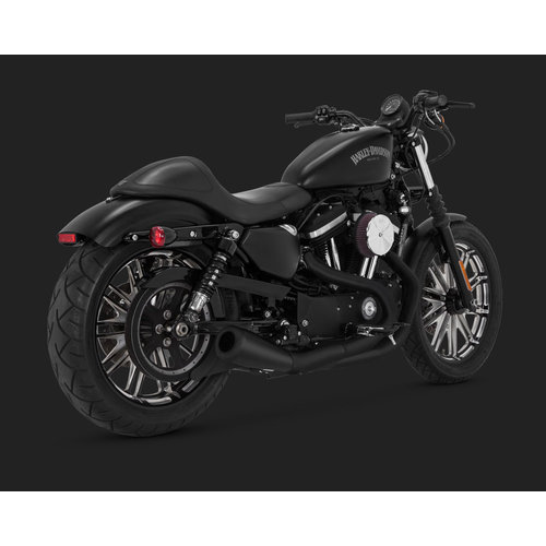 Vance & Hines Système d'échappement 2-1 surélevé noir pour Sportster 07-20