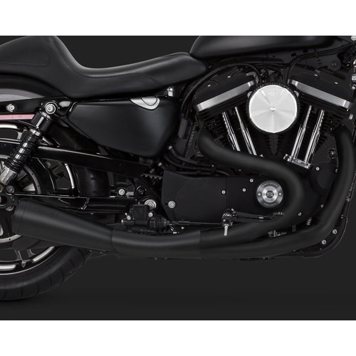 Vance & Hines 2-1 Upswept Auspuffanlage Schwarz für Sportster 07-20
