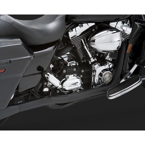 Vance & Hines Dresser Duals Ceramic Crossover Black for Touring 95-08