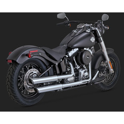 Twin Slash 3'' Slip-ons Chrome for Softail 07-17