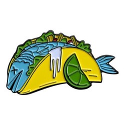 Enamel Pin Fish Taco