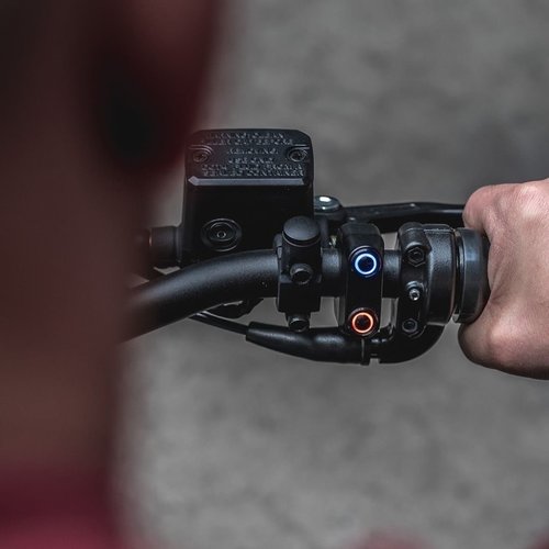 Rebelmoto REBEL SWITCH 2-Tasten-LED - Schwarz 22 mm