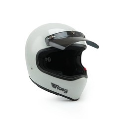 Casque de moto Peruna Fog blanc