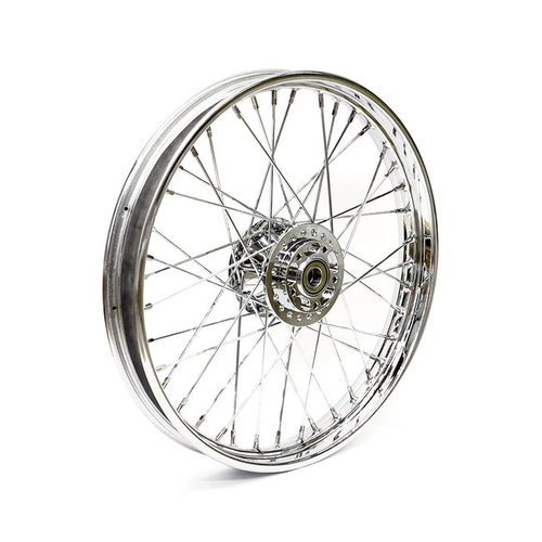 2.15 x 21 front wheel 40 spokes chrome 67-72 FL (NU)