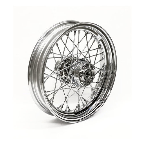 3.00 x 16 Hinterrad 40 Speichen verchromt 08-17 FLSTC/N (No ABS)