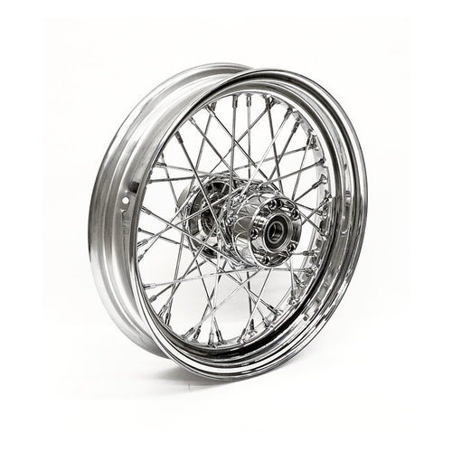 3.00 x 16 Roue arriere 40 rayons chrome 02-07 FLT, Touring