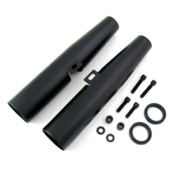 39.5MM x 39MM Fork Shroud Set - Black 04-15 XL