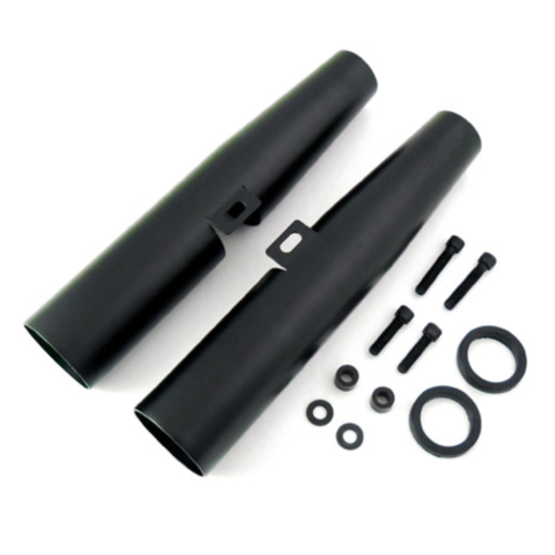 39.5MM x 39MM Fork Shroud Set - Black 04-15 XL