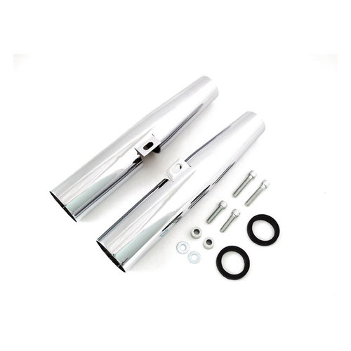 39.5MM x 39MM Fork Shroud Set - Chrome 04-15 XL