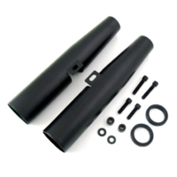 39MM Gabelverkleidung Set - Schwarz 88-03 XL