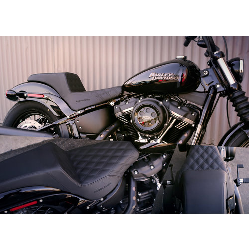 Saddlemen Step Up 2-Up Zadel Diamond Gel HD Dyna 07-17