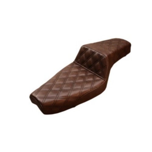 Saddlemen Step Up Seat Front Lattice Brown Sportster XL 04-20