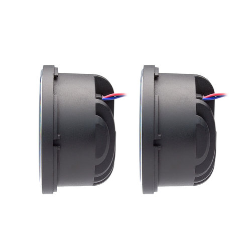 Twin LED Headlight Set Harley Dyna  Fat Bob 08-17