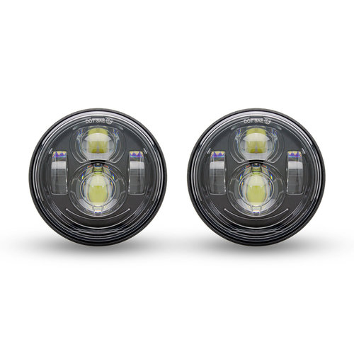 Ensemble de phares à LED double Harley Dyna Fat Bob 08-17