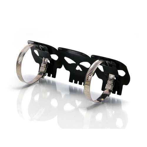 Willys Skull Metal Auspuffschutz 46-74mm