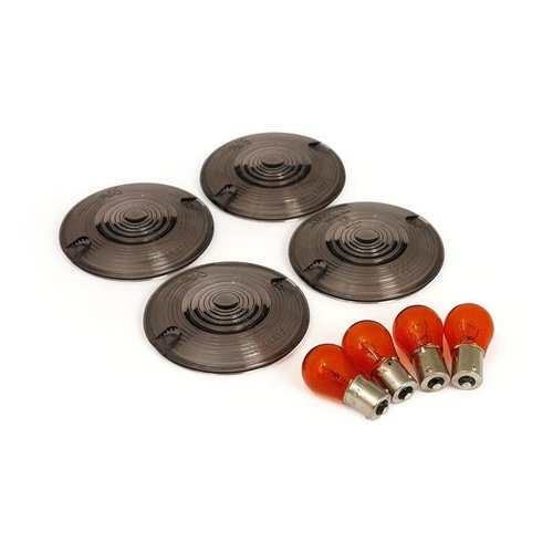 Smoked Flashing Lens Kit, Flat lens