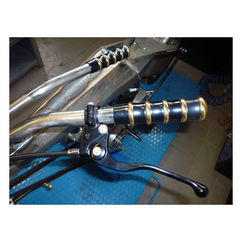 Kustom Tech Schwarzer Kupplungshebel für 1 "Lenker