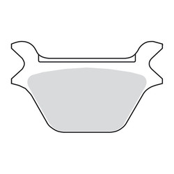 Brake pads Rear or For Harley Davidson L87-99 BT, TC, XL (NU)