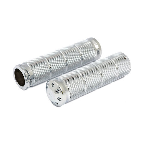 1" Bomber Knurled Grip Set - Billet Aluminium