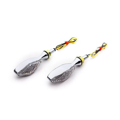 LED-Chrom-Aluminium Blinker (Paar)