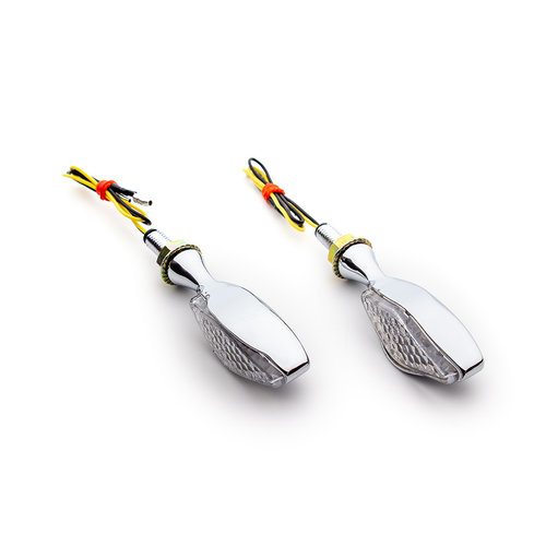 Indicateurs LED Chrome Aluminium (paire)