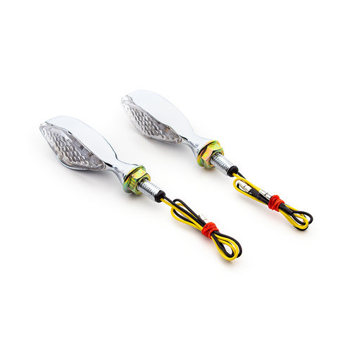 LED Chrome aluminium Knipperlichten (paar)