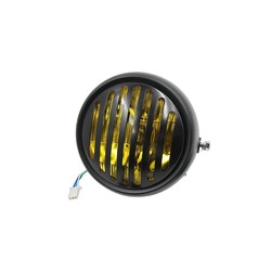 6.5" Yellow & Black Raster Headlight