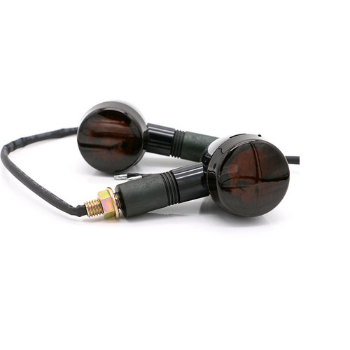 Indicateurs LED noir et fumée personnalisés SKULL