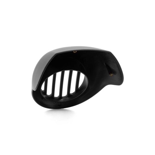 Max Inc Prison Grid Koplamp Cowl voor Harley Davidson - Matzwart