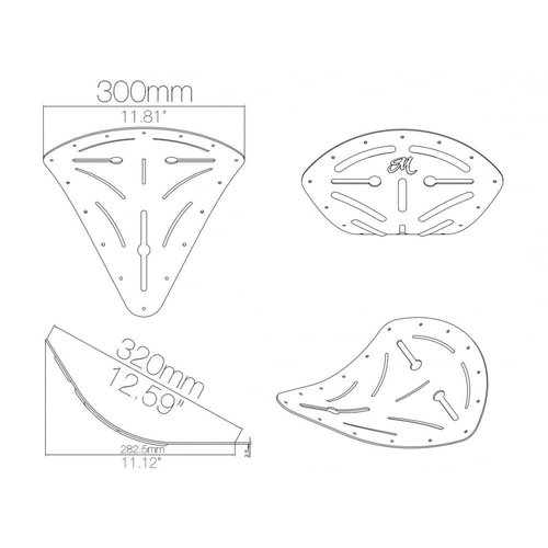 Motone Universal Solo Sitz Pan Chop / Chopper / Bobber