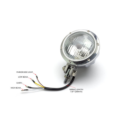 Max Inc Schwarzer Bobber Bottom Mount Scheinwerfer Typ 2