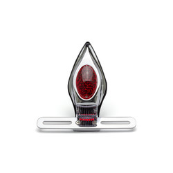 Chrome Alloy Tombstone LED Stop tail light