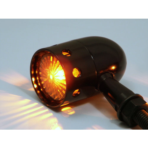 Max Inc "Drilled" Aluminium  Knipperlichten met Smoke Lens