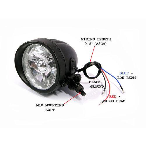 Max Inc 5 Inch Bottom Mount Bobber Headlight