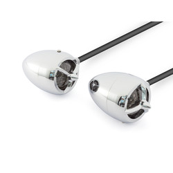 "Aviator" Classic Chrome Alumnium Knipperlichten