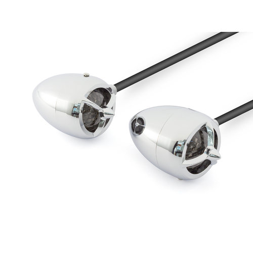 "Aviator" Classic Chrome Alumnium Blinker Set