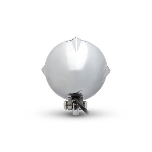 Max Inc Phare vintage poli de 5,5 pouces, chrome et jaune