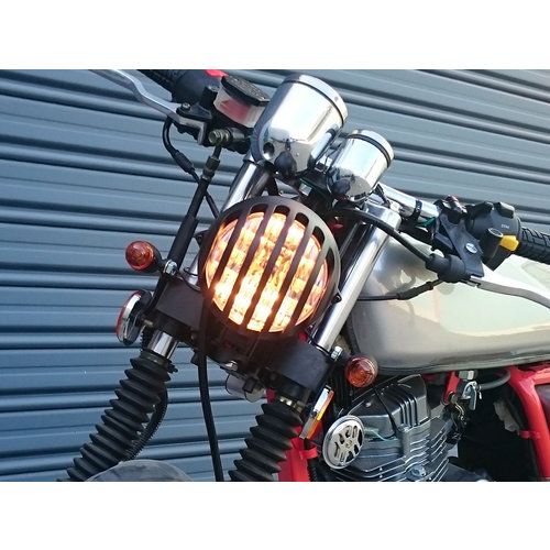 Max Inc 4,5 Zoll Mattschwarz Universal Bird Cage Scheinwerfer